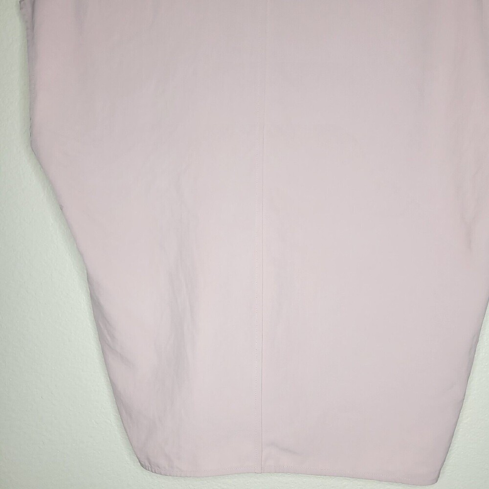Everlane Japanese GoWeave Light Pink Rose Square Capsule Boxy V-Neck Tee Size 0 - Picture 12 of 12
